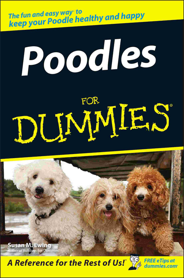 Poodles For Dummies book cover