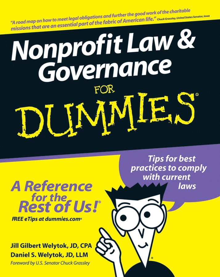 Nonprofit Law and Governance For Dummies book cover
