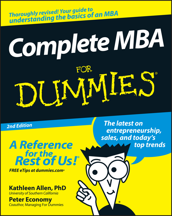 Complete MBA For Dummies Book Dummies