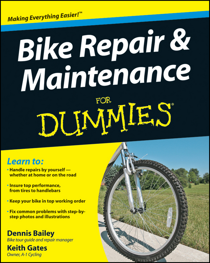 Bike Repair and Maintenance For Dummies book cover
