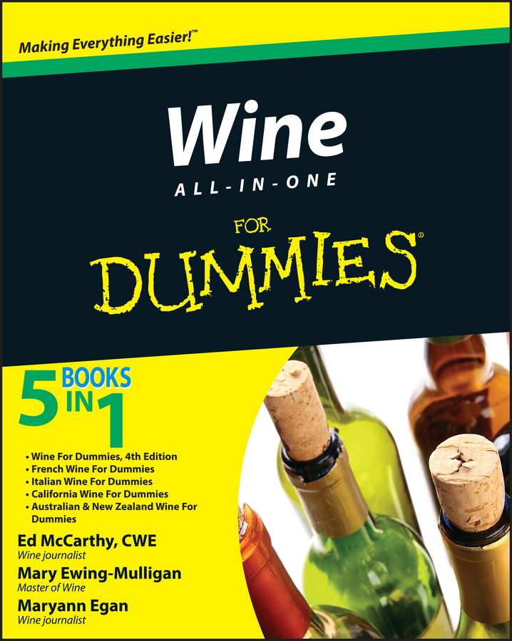 Wine All-in-One For Dummies book cover