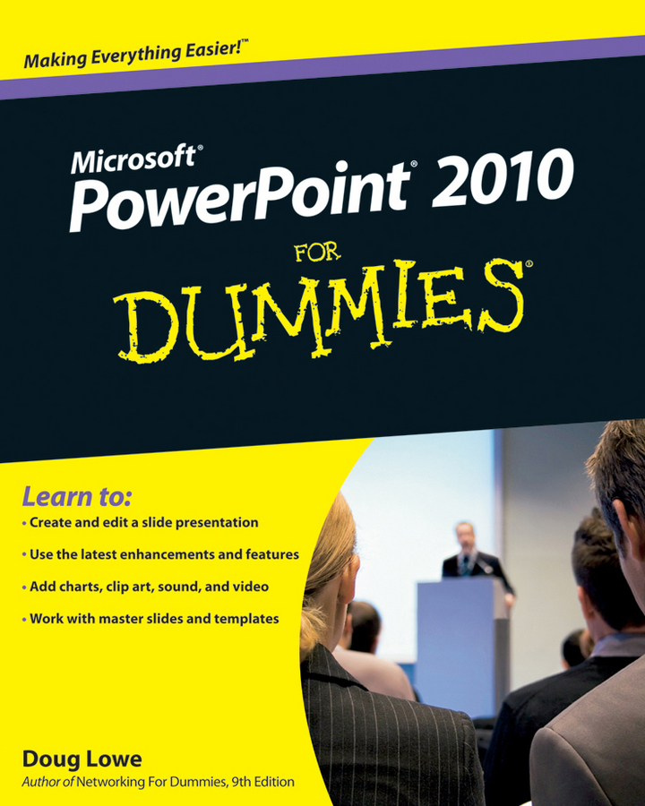 PowerPoint 2010 For Dummies book cover