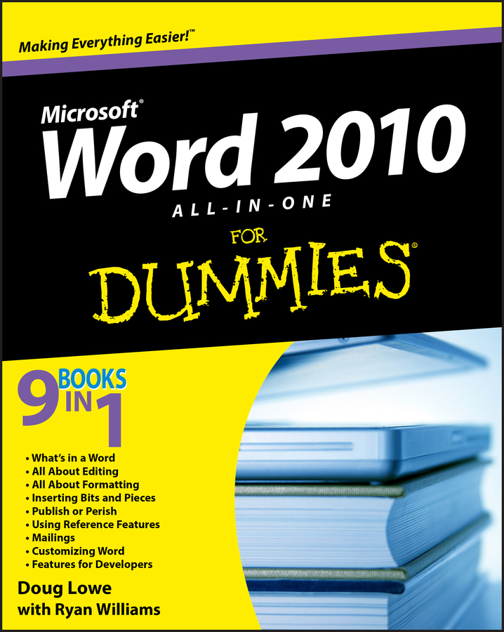 Word 2010 All-in-One For Dummies book cover