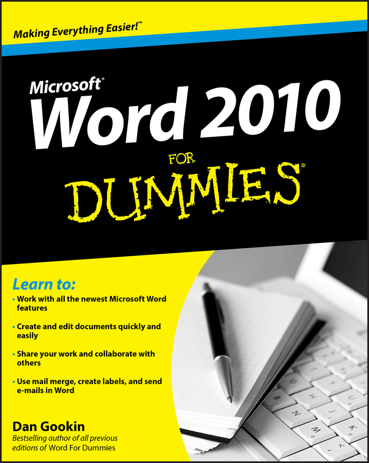 Word 2010 For Dummies book cover