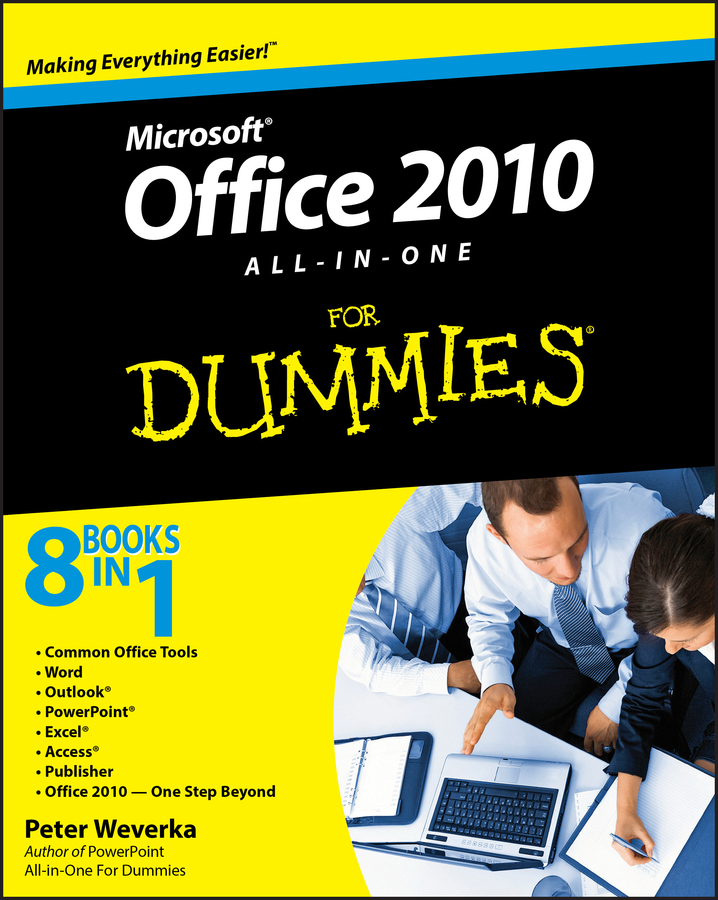 Office 2010 All-in-One For Dummies book cover