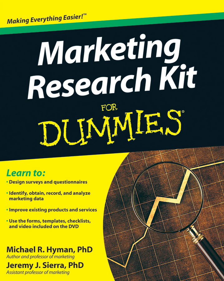 Marketing Research Kit For Dummies book cover
