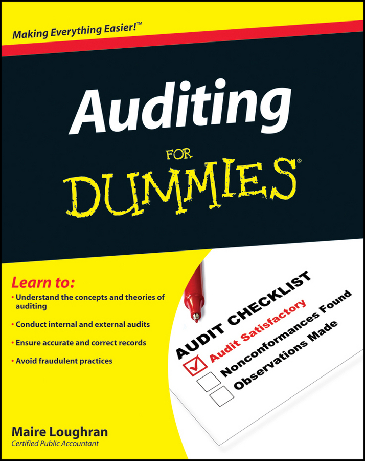 Auditing For Dummies book cover