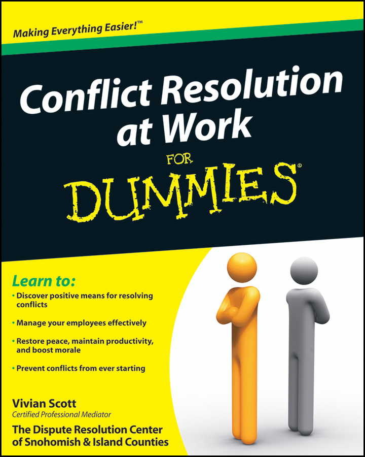 Conflict Resolution at Work For Dummies book cover