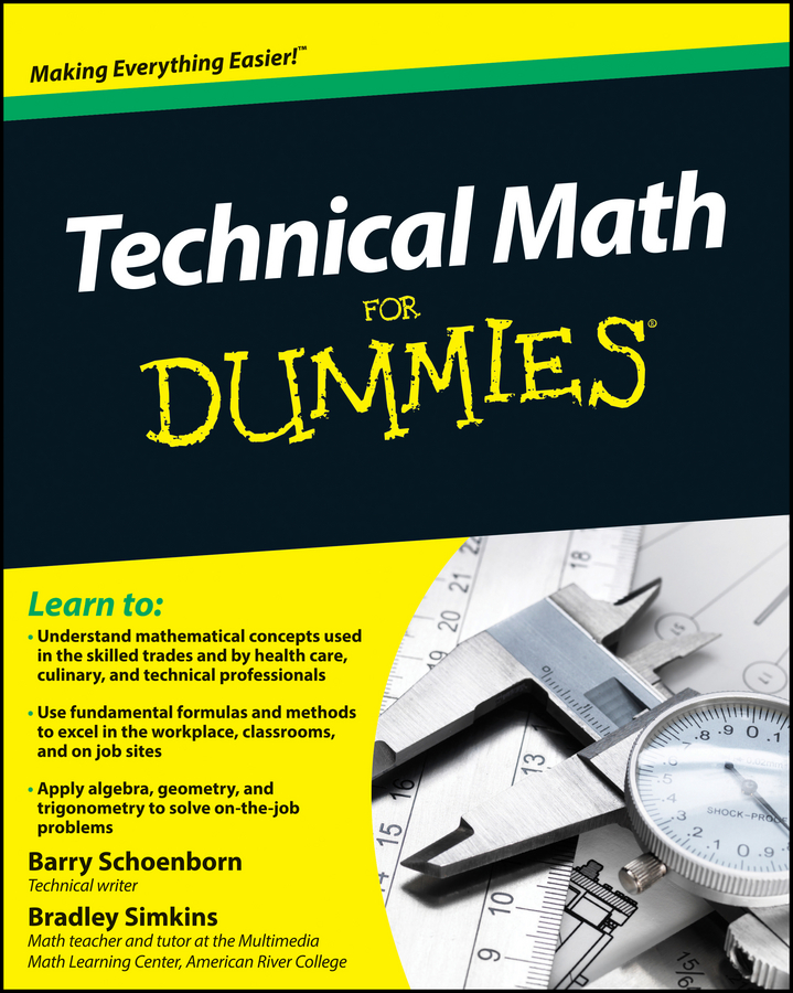 Technical Math For Dummies book cover