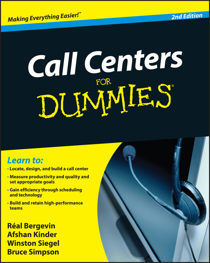 Call Centers For Dummies book cover