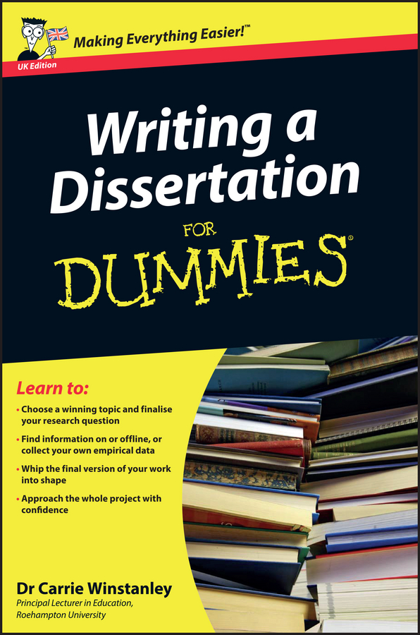 Writing a Dissertation For Dummies book cover