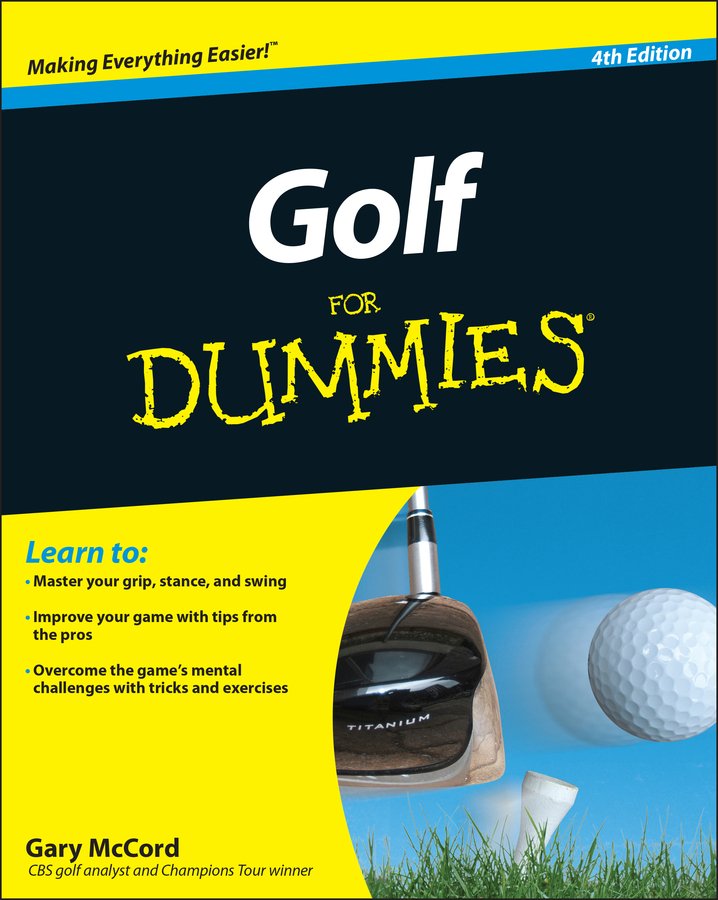 Golf For Dummies book cover