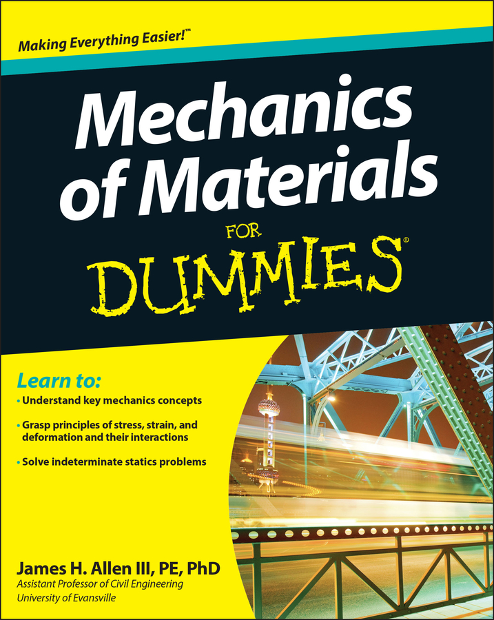 Mechanics of Materials For Dummies book cover