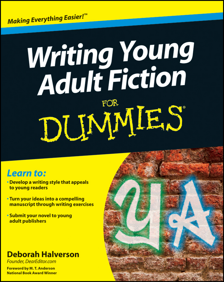 Writing Young Adult Fiction For Dummies book cover