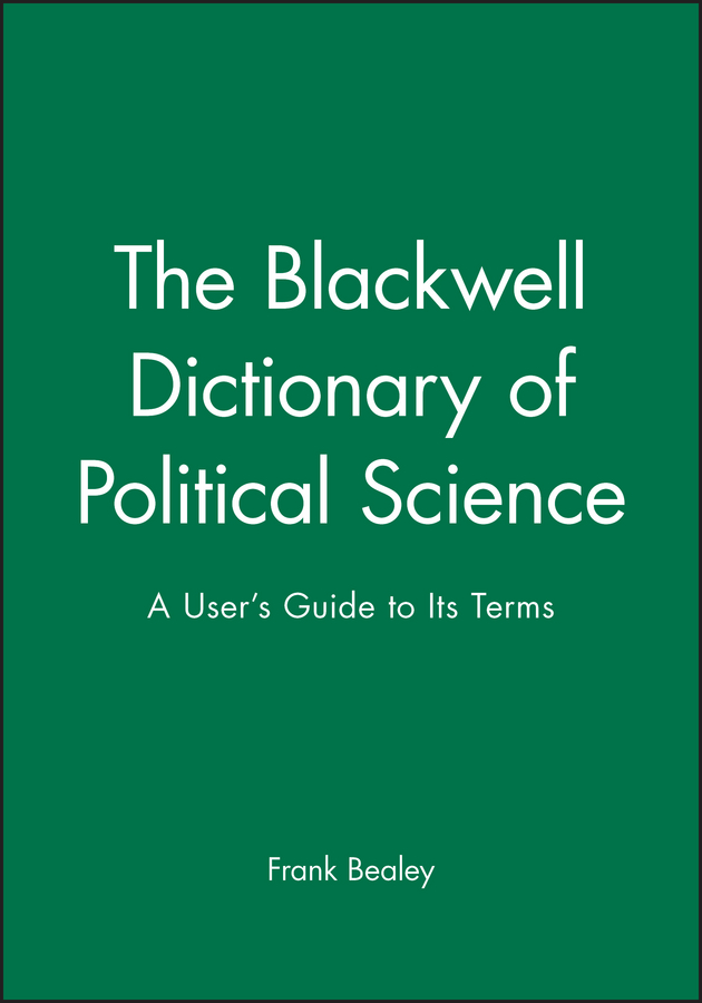 Picture of The Blackwell Dictionary of Political Science