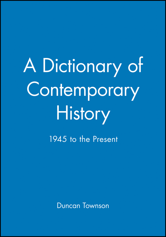 Picture of A Dictionary of Contemporary History