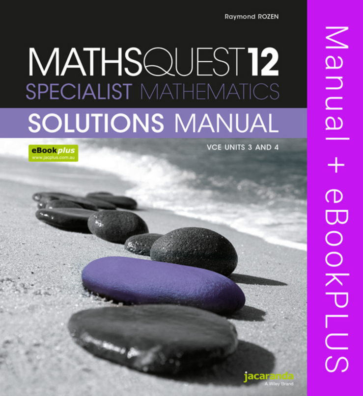 Picture of MATHS QUEST 12 SPECIALIST MATHEMATICS VCE UNITS 3AND 4 SOLUTIONS MANUAL & EBOOKPLUS