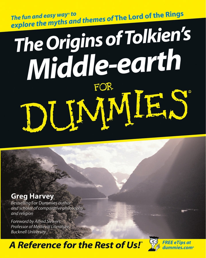 The Origins of Tolkien's Middle-earth For Dummies book cover