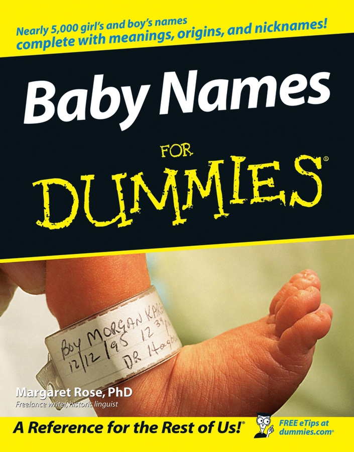 Baby Names For Dummies book cover
