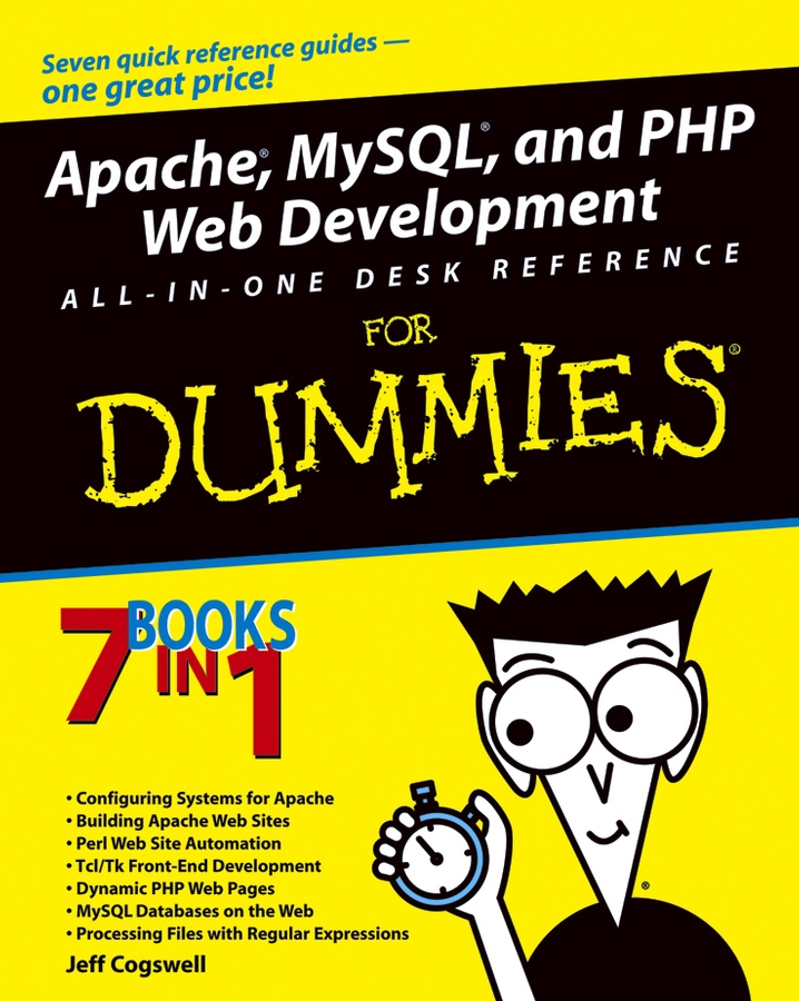 Apache, MySQL, and PHP Web Development All-in-One Desk Reference For Dummies book cover