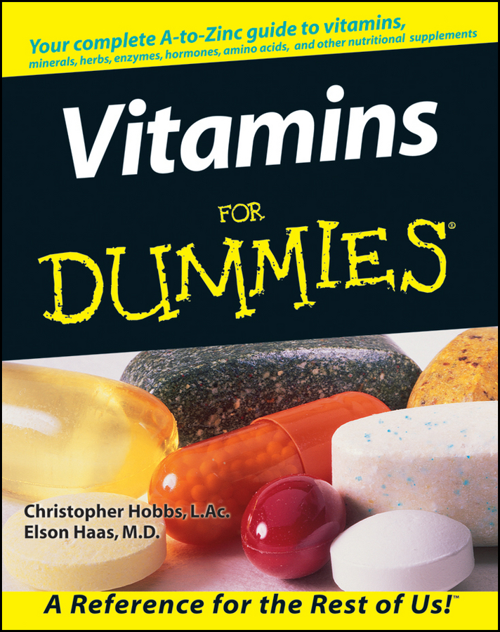 Vitamins For Dummies book cover