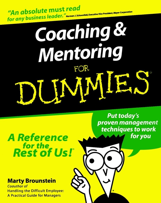 Coaching and Mentoring For Dummies book cover