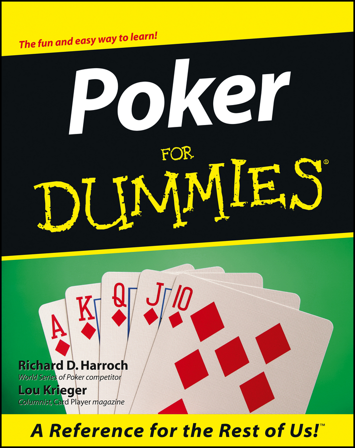 Poker For Dummies book cover