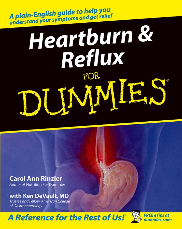Heartburn and Reflux For Dummies book cover