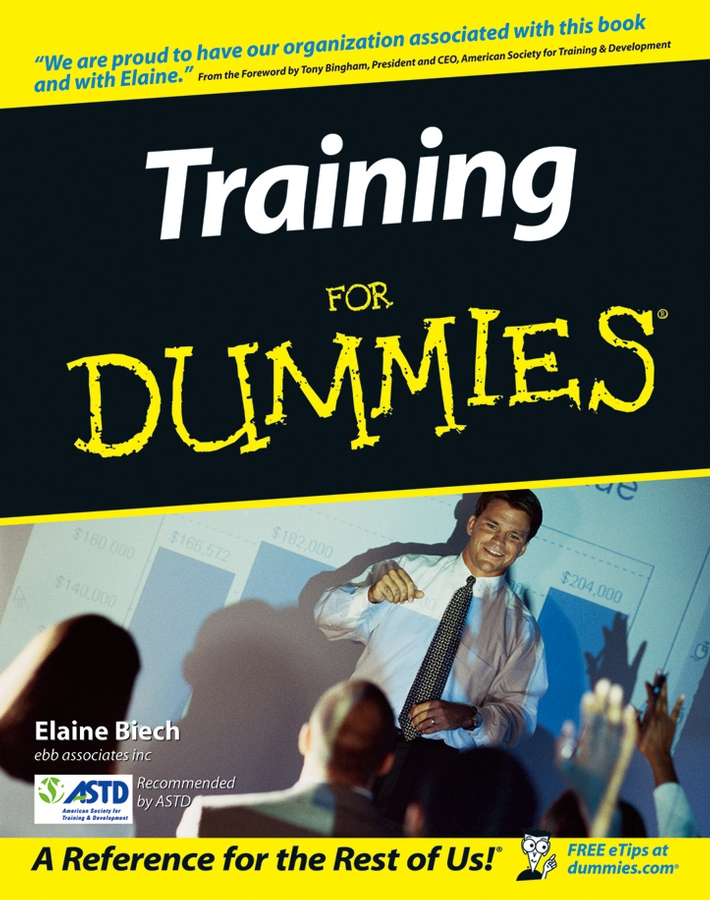 Training For Dummies book cover