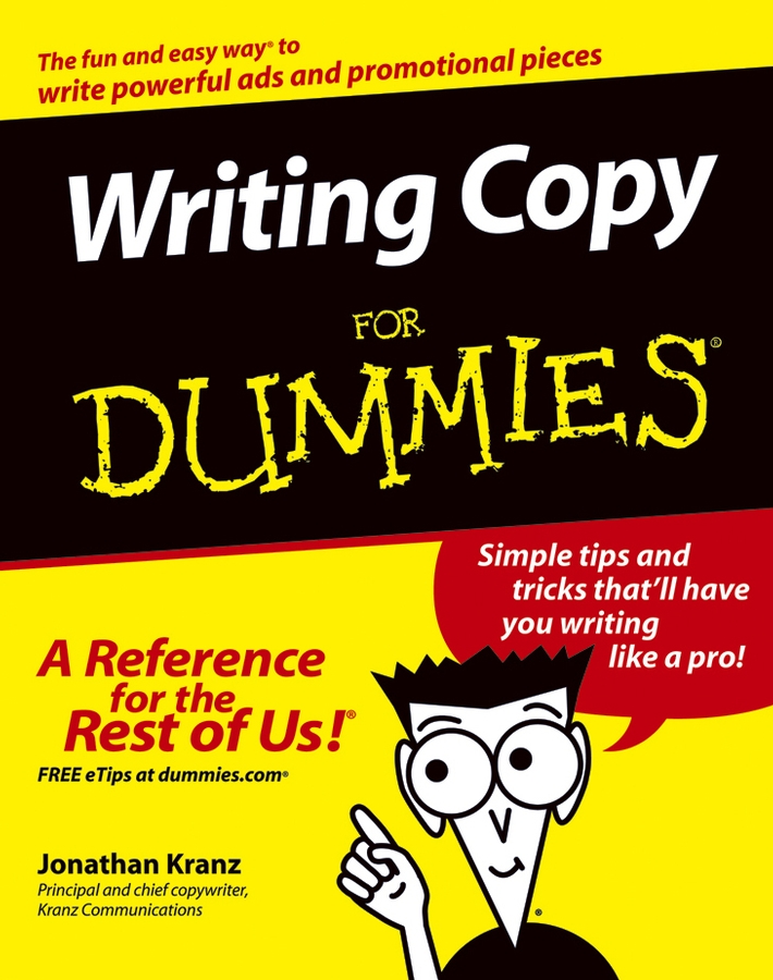 Writing CopyÂ For Dummies book cover