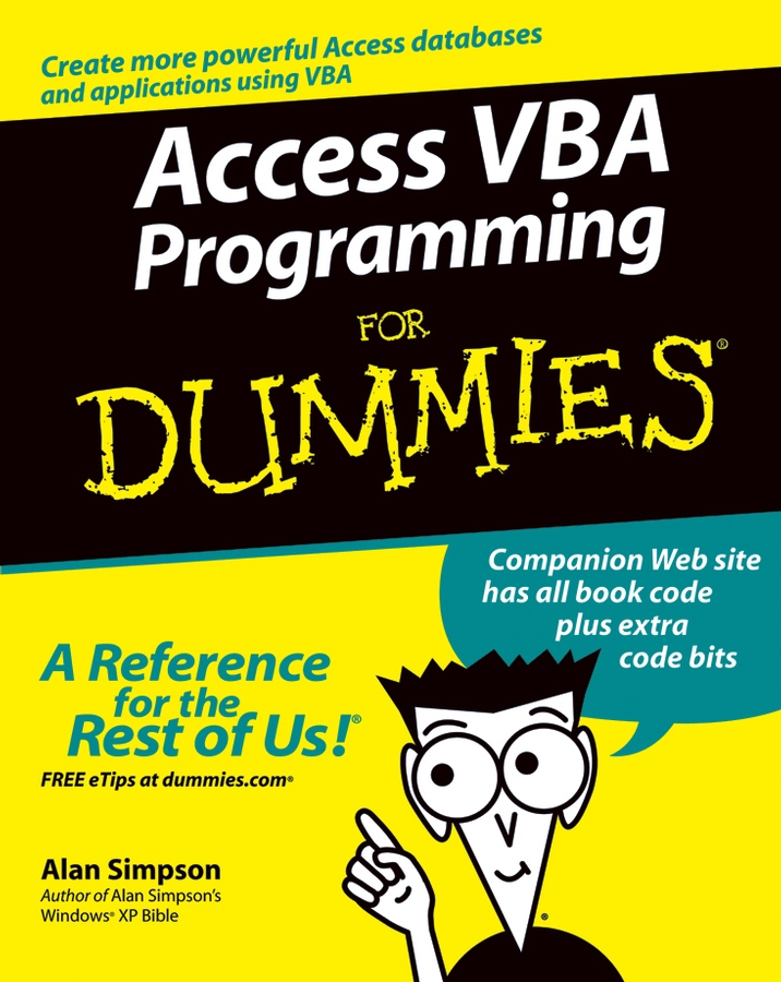 Access VBA Programming For Dummies book cover