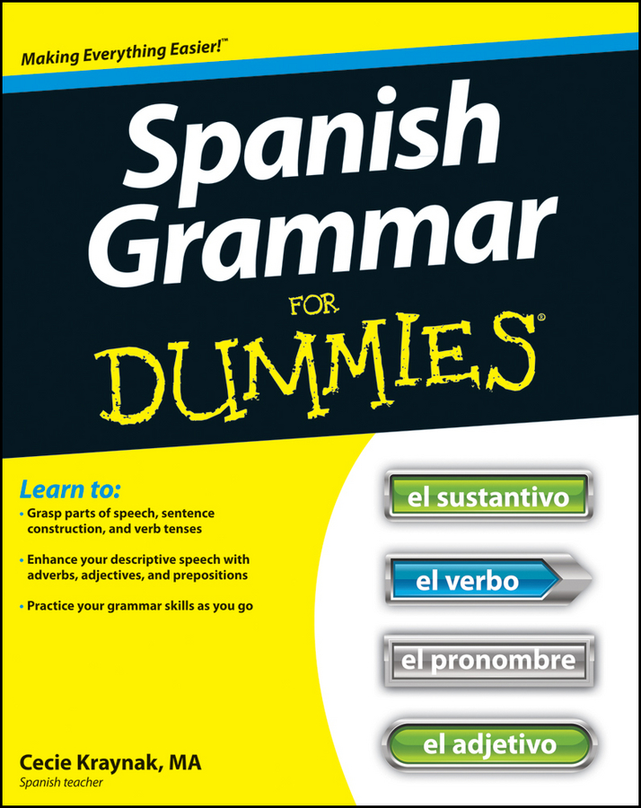Spanish Grammar For Dummies book cover