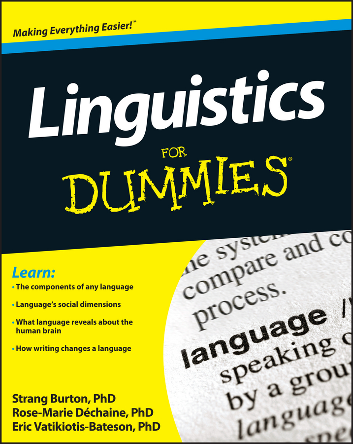 Linguistics For Dummies book cover