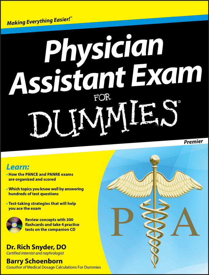 Physician Assistant Exam For Dummies book cover