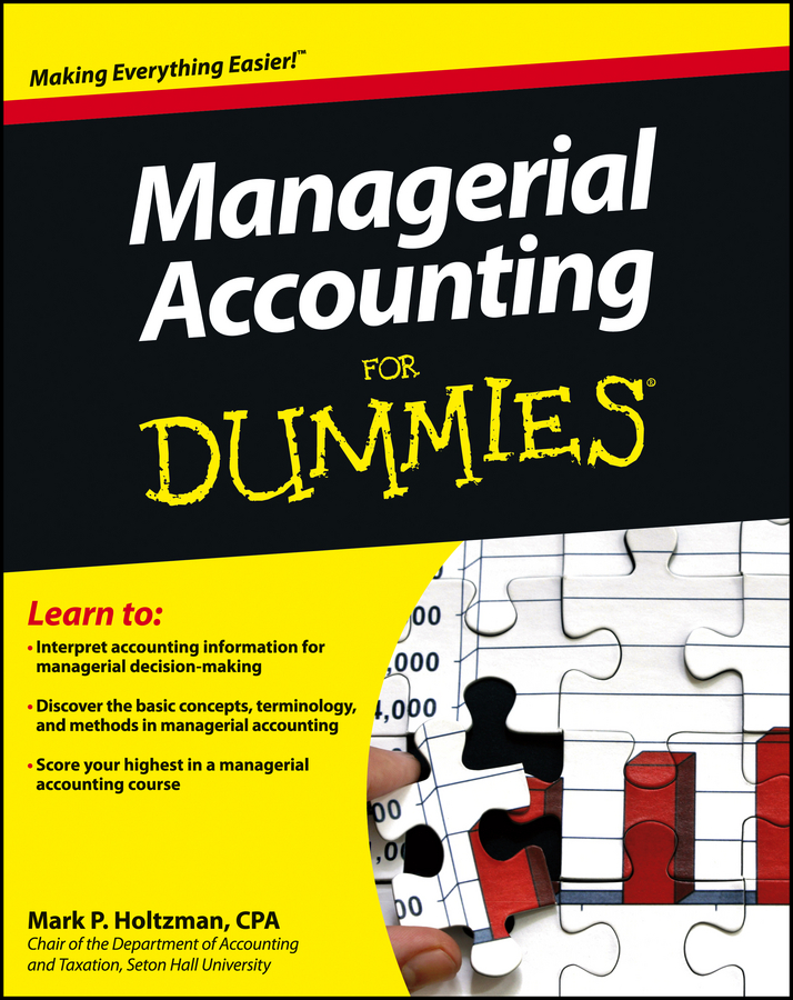Managerial Accounting For Dummies book cover