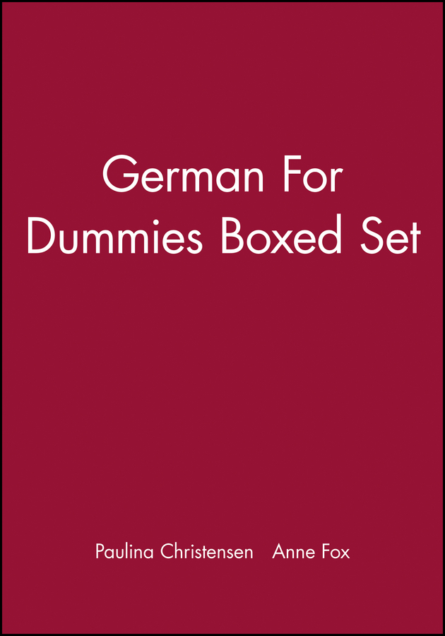 German for Dummies, Boxed Set Book dummies