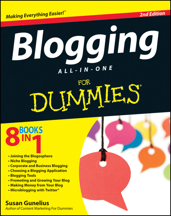 Blogging All-in-One For Dummies book cover