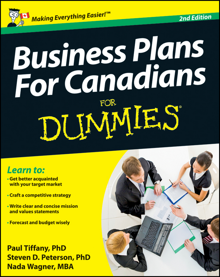 Business Plans For Canadians for Dummies book cover