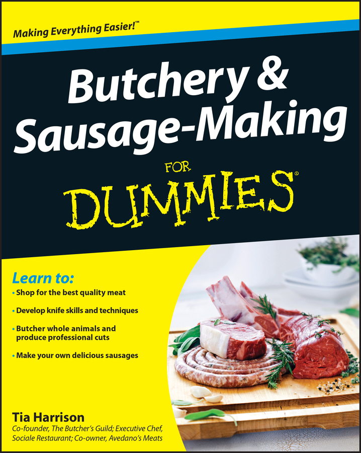 Butchery and Sausage-Making For Dummies book cover