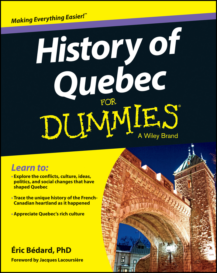 History of Quebec For Dummies book cover