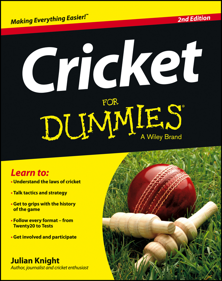 Cricket For Dummies book cover