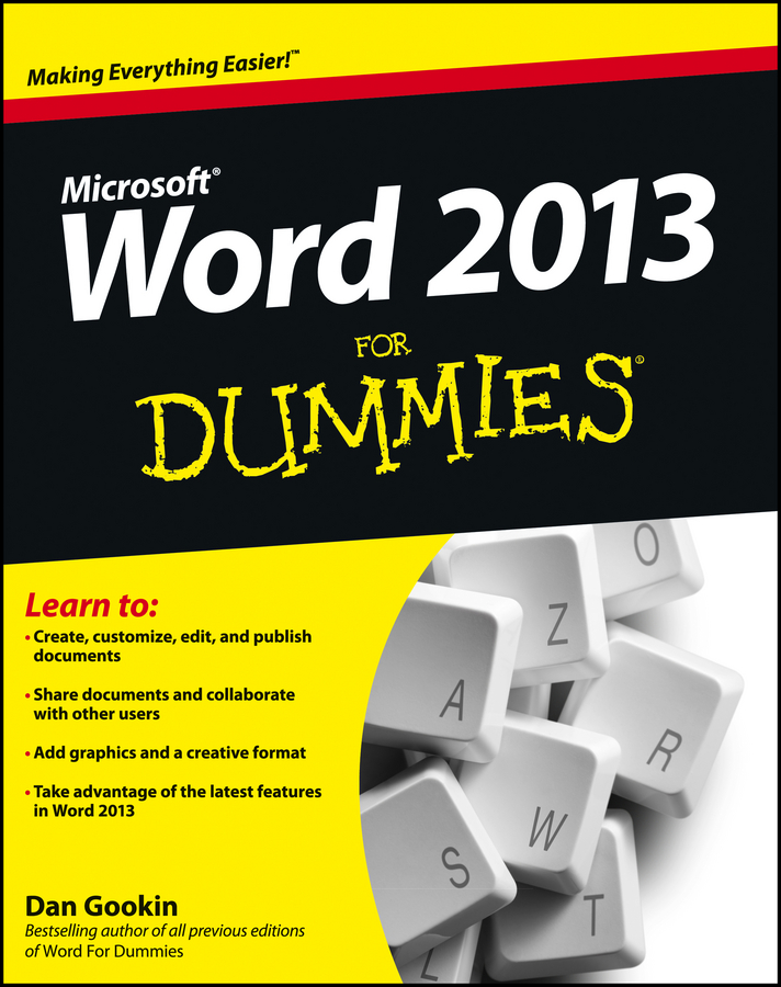 Word 2013 For Dummies book cover