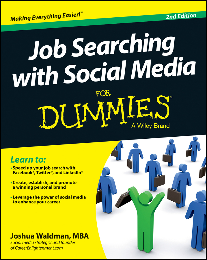 Job Searching with Social Media For Dummies book cover
