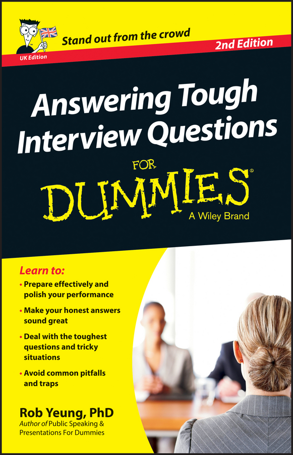 Answering Tough Interview Questions For Dummies - UK book cover