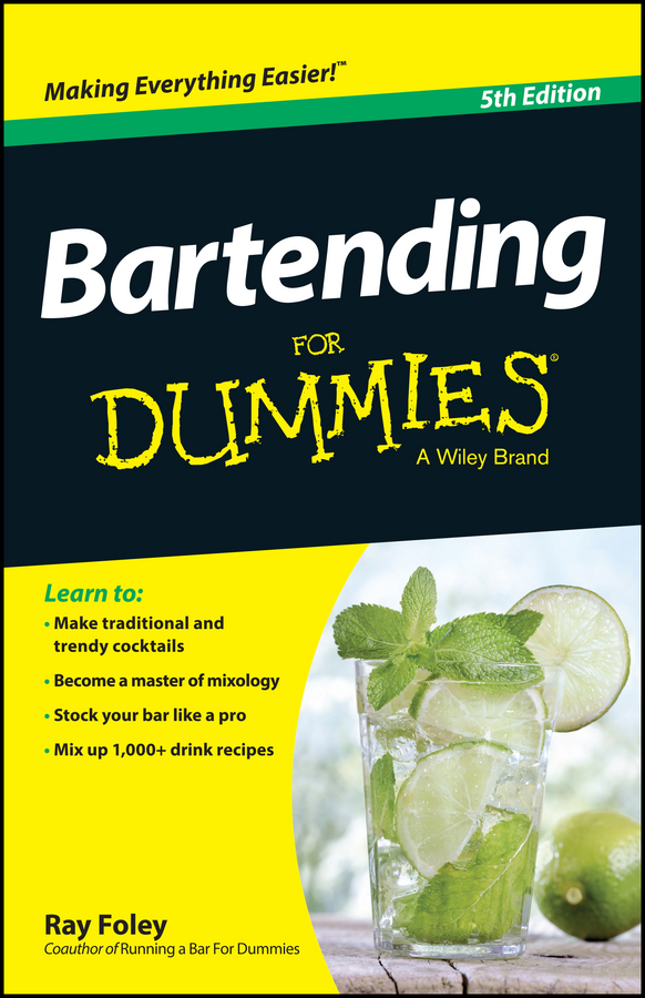 Bartending For Dummies book cover