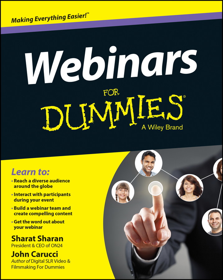 Webinars For Dummies book cover