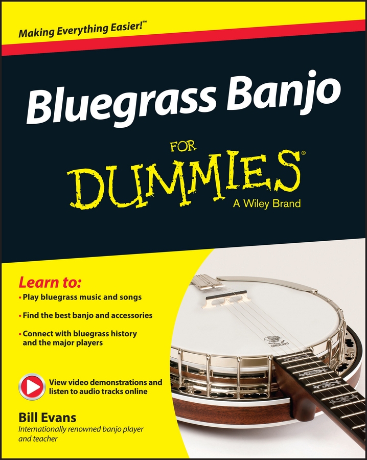 Bluegrass Banjo For Dummies book cover