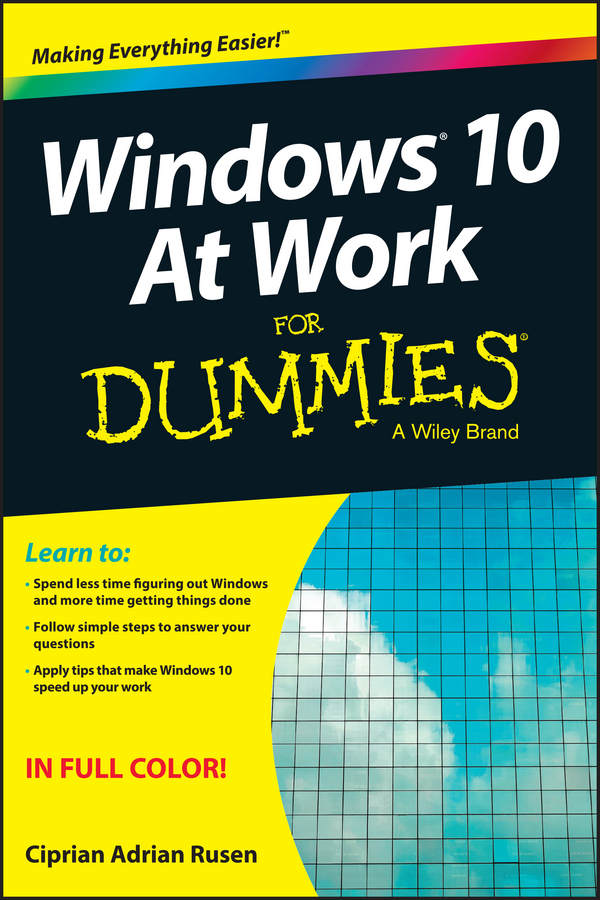 Windows 10 At Work For Dummies book cover