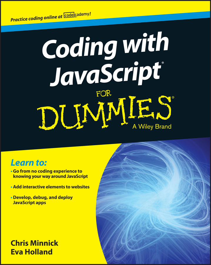 Coding with JavaScript For Dummies book cover