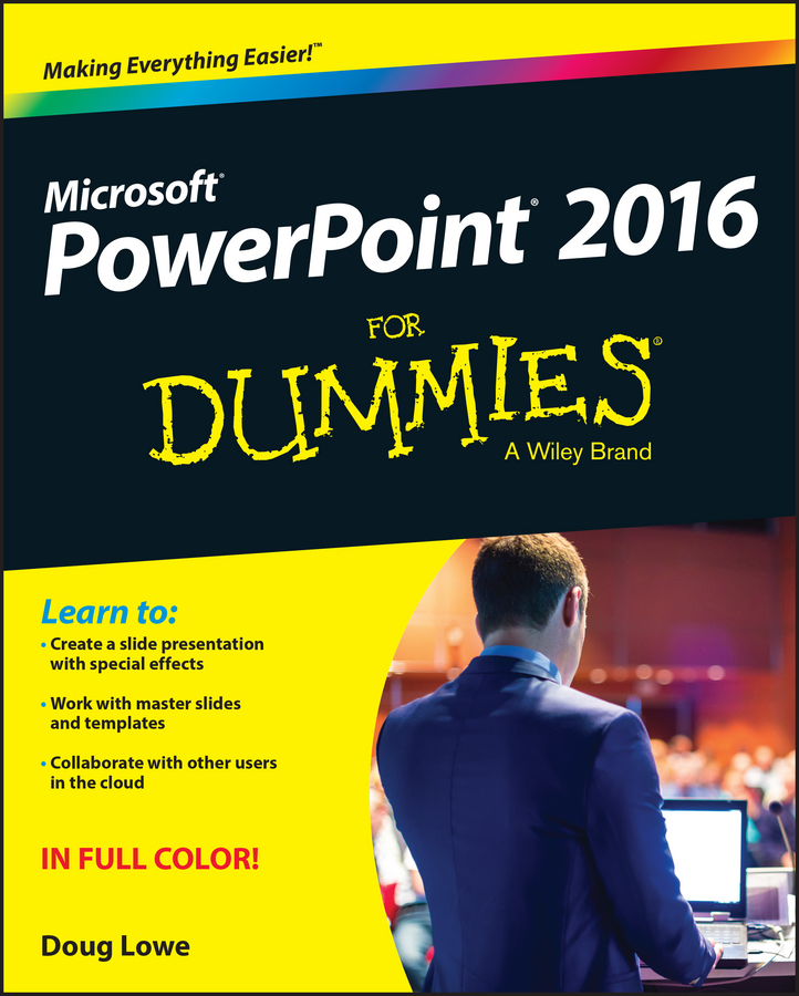 PowerPoint 2016 For Dummies book cover